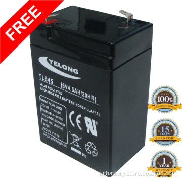 6V4.5ah Rechargeable SLA Battery Mf Battery Sealed Lead Acid Battery for Lighting